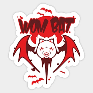 Wampire Wombat Sticker